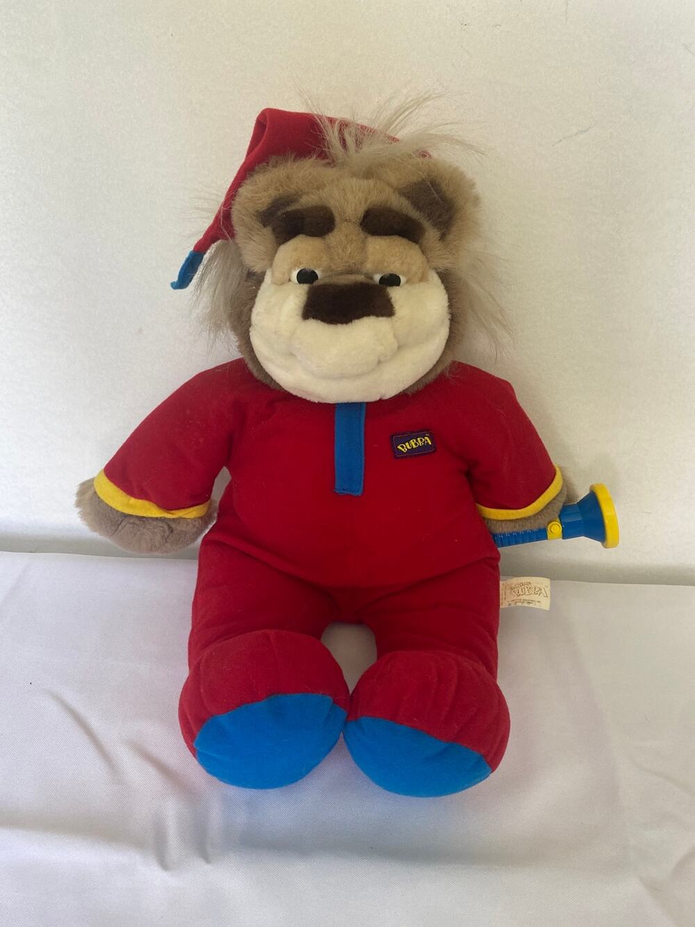 Vintage 1997 Tyco Real Talking18 Inch Bedtime Bubba Bear With Plush Body